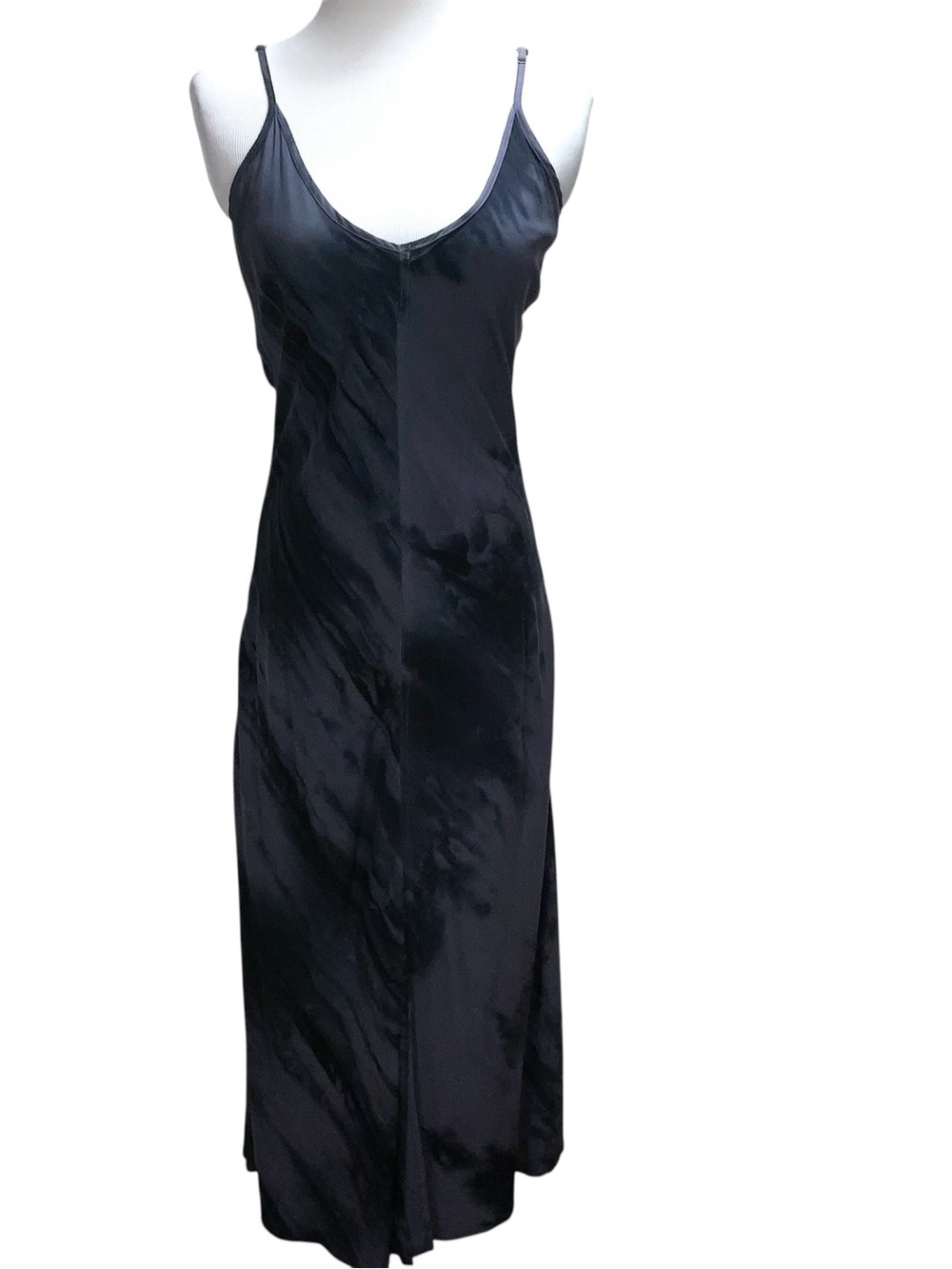 Brochu Walker Slip Maxi Dress Size M Silky Long Strappy Black